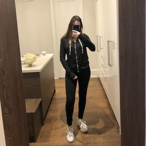 Dark grey zip up sweater